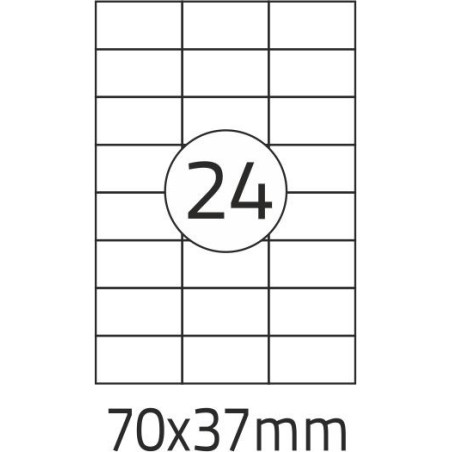 ETYKIETY SAMOPRZYLEPNE A4 70x37 MATOWE DALPO BIAŁE NAKLEJKI BEZ NADRUKU