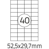 ETYKIETY SAMOPRZYLEPNE A4 52,5X29,7 MATOWE DALPO BIAŁE NAKLEJKI BEZ NADRUKU