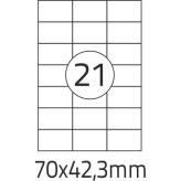 ETYKIETY SAMOPRZYLEPNE A4 70X42,3 MATOWE DALPO BIAŁE NAKLEJKI BEZ NADRUKU