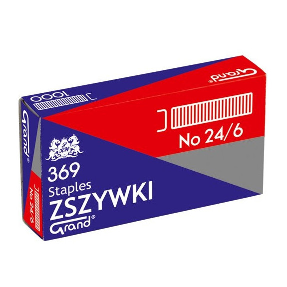 Zszywki 24/6 GRAND / 1000 szt/