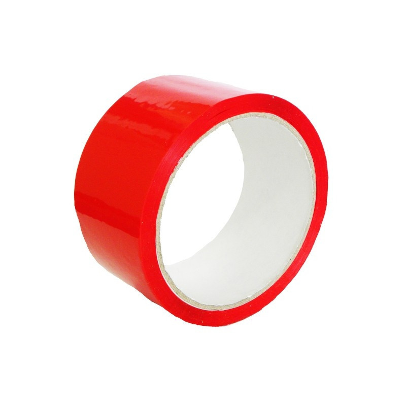 TAŚMA KLEJĄCA 48x50 CZERWONA PAKOWA AKRYLOWA KOLOROWA /KARTON-36 SZTUK/