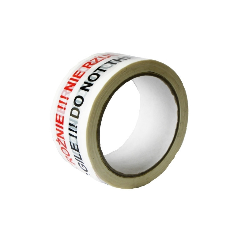 Taśma OSTROŻNIE NIE RZUCAĆ!!! DO NOT THROW /( 100 rolek)