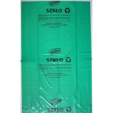 WORKI NA ŚMIECI 120 L DO SEGREGACJI ODPADÓW SZKLANYCH LDPE ZIELONE  1 ROLKA /10 SZTUK/