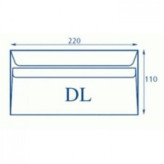 KOPERTY BIUROWE DL SK /220 x 110/ BIAŁE  /100 SZTUK/
